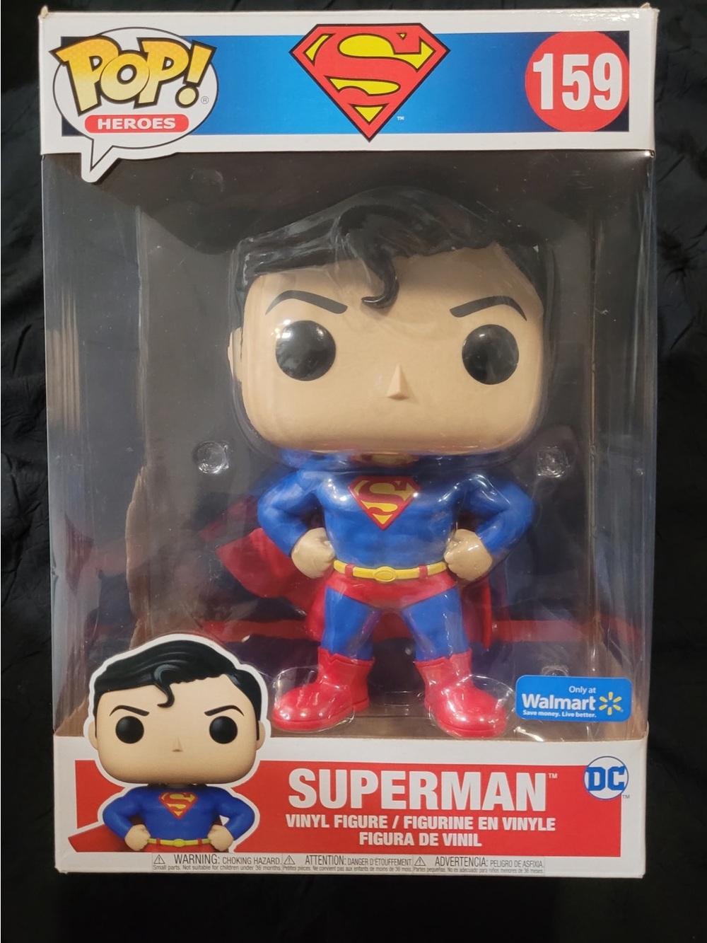 Funko Superman Vinyl Figure - Blue, Red, Yellow SOLD